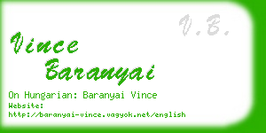 vince baranyai business card